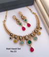 38 MH Designer Matte Golden Hasadi Set Wholesale Price In Surat
